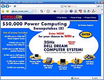 PC World Sweepstakes