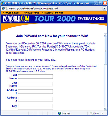 PC World Tour 2000