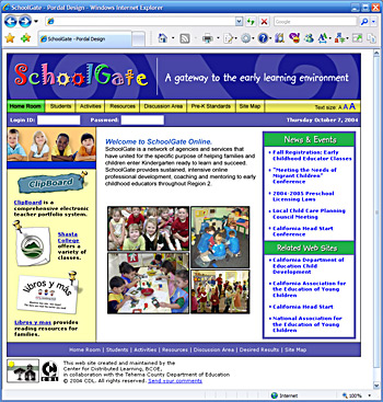 SchoolGate - Gateway to the Early Learning Environment