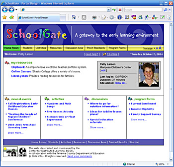 SchoolGate - Gateway to the Early Learning Environment