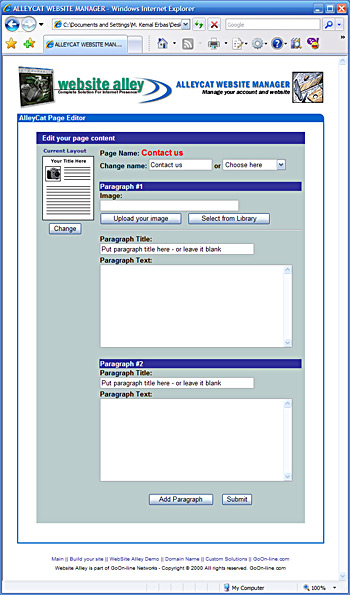 WebSite Alley